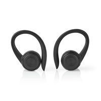Nedis HPBT8053BK hoofdtelefoon/headset Draadloos oorhaak Muziek Bluetooth Zwart - thumbnail