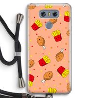 Chicken 'n Fries: LG G6 Transparant Hoesje met koord Chicken 'n Fries: LG G6 Transparant Hoesje met koord