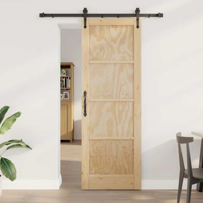 Schuifdeur met Hardware Set 'ORKDAL'Massief Vurenhout