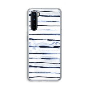 Ink Stripes: OnePlus Nord Transparant Hoesje