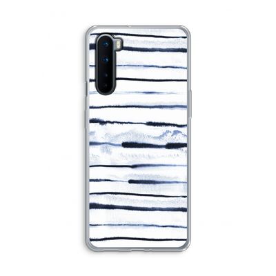 Ink Stripes: OnePlus Nord Transparant Hoesje