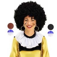 Pieten set - pruik - kraag - schmink - oorbellen - sinterklaas