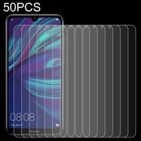 50 stuks 0.26 mm 9H 2.5 D gehard glas film voor Huawei Y7 2019 geen retail pakket
