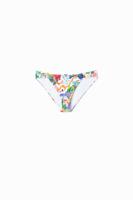 Tropisch bikinibroekje tekeningen jungle - WHITE - XS