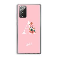 Pink Bouquet: Samsung Galaxy Note 20 / Note 20 5G Transparant Hoesje Pink Bouquet: Samsung Galaxy Note 20 / Note 20 5G Transparant Hoesje