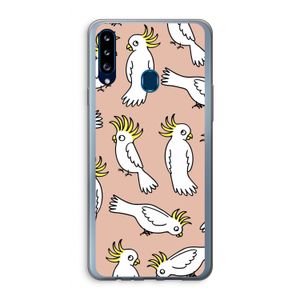 Papegaai: Samsung Galaxy A20s Transparant Hoesje