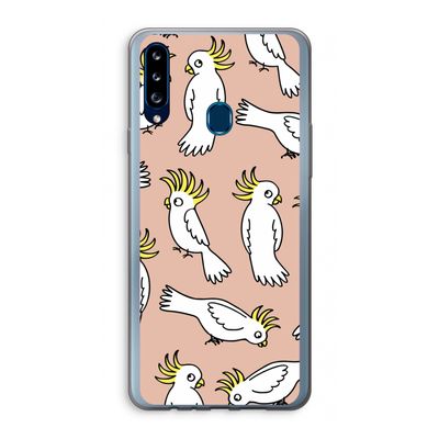 Papegaai: Samsung Galaxy A20s Transparant Hoesje