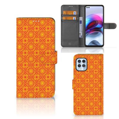 Motorola Moto G100 | Telefoon Hoesje | Batik Oranje