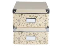 crelando Opbergboxen (a4x2, Beige)