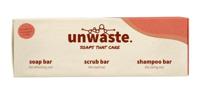 Unwaste Giftset orange soap scrub shampoo