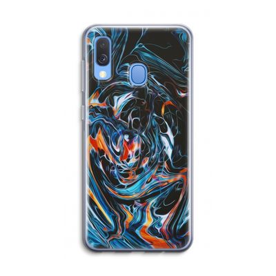 Black Unicorn: Samsung Galaxy A40 Transparant Hoesje