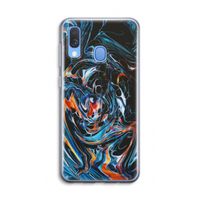 Black Unicorn: Samsung Galaxy A40 Transparant Hoesje
