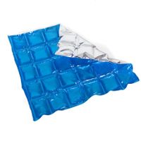 Herbruikbare flexibele koelelementen - icepack/ijsklontjes - 28 x 25 cm - blauw   -