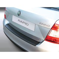 Bumper beschermer passend voor Skoda Rapid 4 deurs 2012- Zwart GRRBP585 - thumbnail