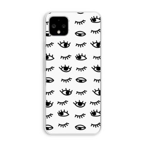 Eye pattern #2: Pixel 4 XL Transparant Hoesje