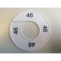 Maatring 9cm wit/zwart 46