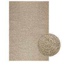 VidaXL Vloerkleed zizur beige binnen en buiten 160x230 cm jute look