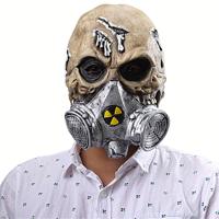 Halloween Festival partij Latex biochemische Gas Masker skelet bang masker hoofddeksels