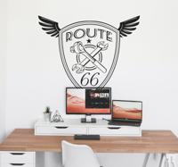 Muursticker Route 66 gereedschap logo