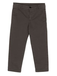 DONDUP KIDS pantalon chino à coupe droite - Marron