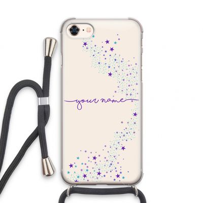 Sterren: iPhone 7 Transparant Hoesje met koord