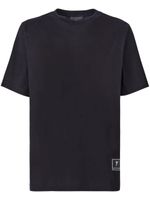 Giuseppe Zanotti t-shirt en coton à patch logo - Noir