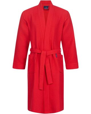 Morgenstern Morgenstern badjas Luca wafelstof Kimono 120cm Rood L