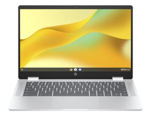 HP Chromebook x360 14b-cd0025nd Intel® N N200 35,6 cm (14") Touchscreen Full HD 8 GB LPDDR5-SDRAM 128 GB Flash Wi-Fi 6 (802.11ax) ChromeOS Zilver