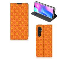 Xiaomi Mi Note 10 Lite | Hoesje met Magneet | Batik Oranje
