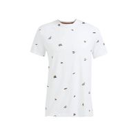 WE Fashion T-shirt met all over print white uni - thumbnail