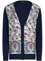 ETRO cardigan à col rond - Bleu