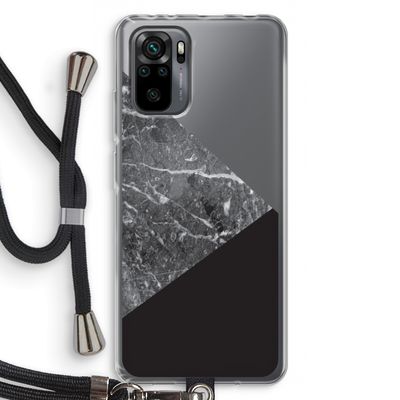 Combinatie marmer: Xiaomi Redmi Note 10 Pro Transparant Hoesje met koord