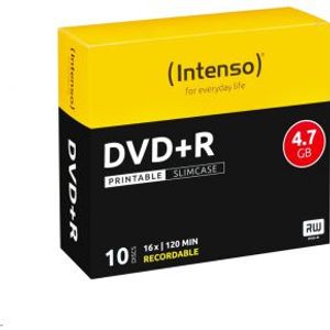 Intenso DVD+R 4.7GB, Printable, 16x 4,7 GB 10 stuk(s)