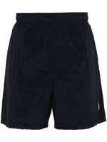 Stone Island short de bain Compass à effet froissé - Bleu