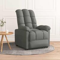 Fauteuil verstelbaar stof donkergrijs - thumbnail