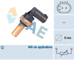 Temperatuursensor, Sensor, cilinderkoptemperatuur FAE, u.a. für Mercedes-Benz