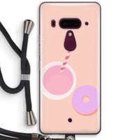 Donut: HTC U12+ Transparant Hoesje met koord