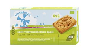 Molenaartje Speltkoek volgranen appel bio