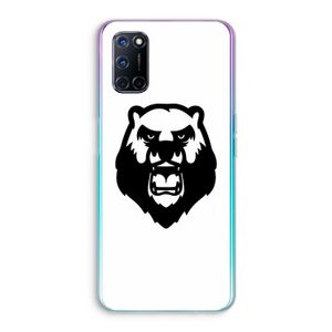 Angry Bear (white): Oppo A72 Transparant Hoesje