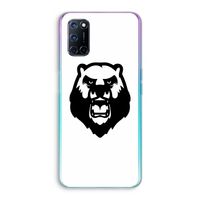 Angry Bear (white): Oppo A72 Transparant Hoesje