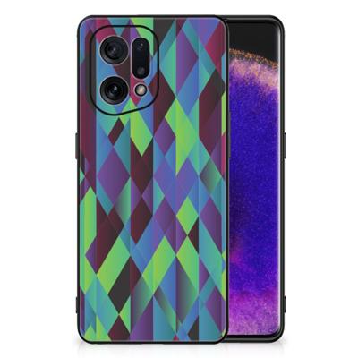 OPPO Find X5 Backcover Abstract Green Blue