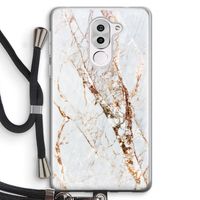 Goud marmer: Honor 6X Transparant Hoesje met koord