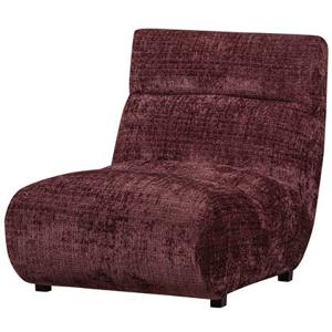 BePureHome Observe Fauteuil - Chenille - Aubergine - 82x75x96