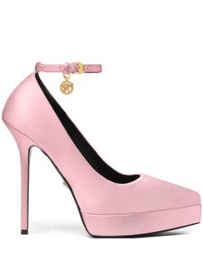 Versace escarpins satinés à plateforme 130 mm - Rose