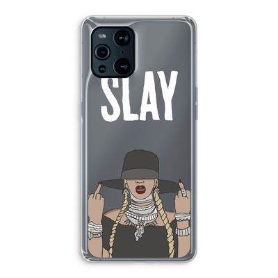 Slay All Day: Oppo Find X3 Pro Transparant Hoesje