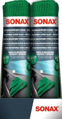 SONAX microvezeldoek "voorruit+interieur microfibre cloth inside