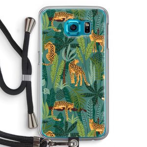 Luipaard 2: Samsung Galaxy S6 Transparant Hoesje met koord