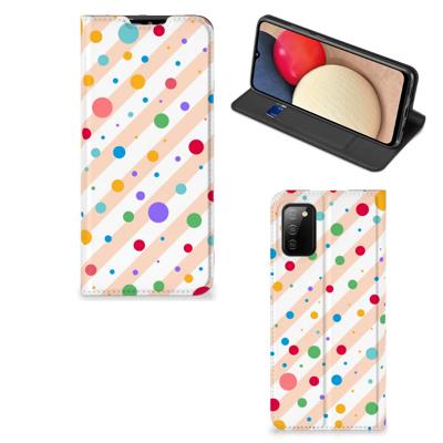 Samsung Galaxy M02s | A02s | Hoesje met Magneet | Dots
