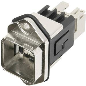 Telegärtner 100007422 RJ45-flensset variant 14 Koppeling, inbouw Aantal polen: 8P8C Metaal 1 stuk(s)