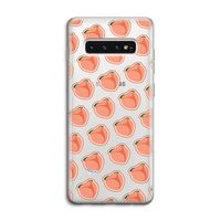 Just peachy: Samsung Galaxy S10 4G Transparant Hoesje